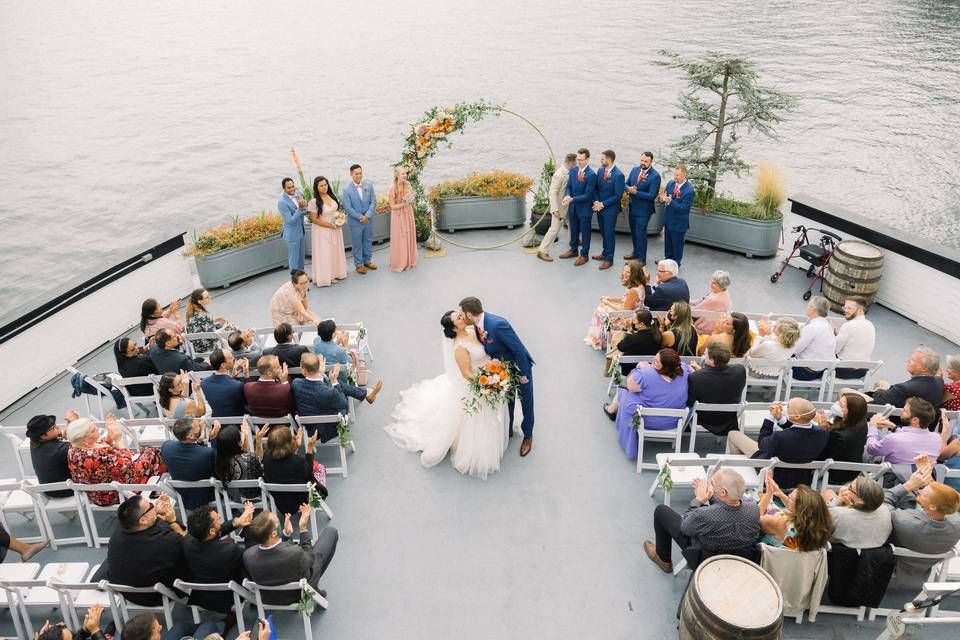 Wedding on the boat